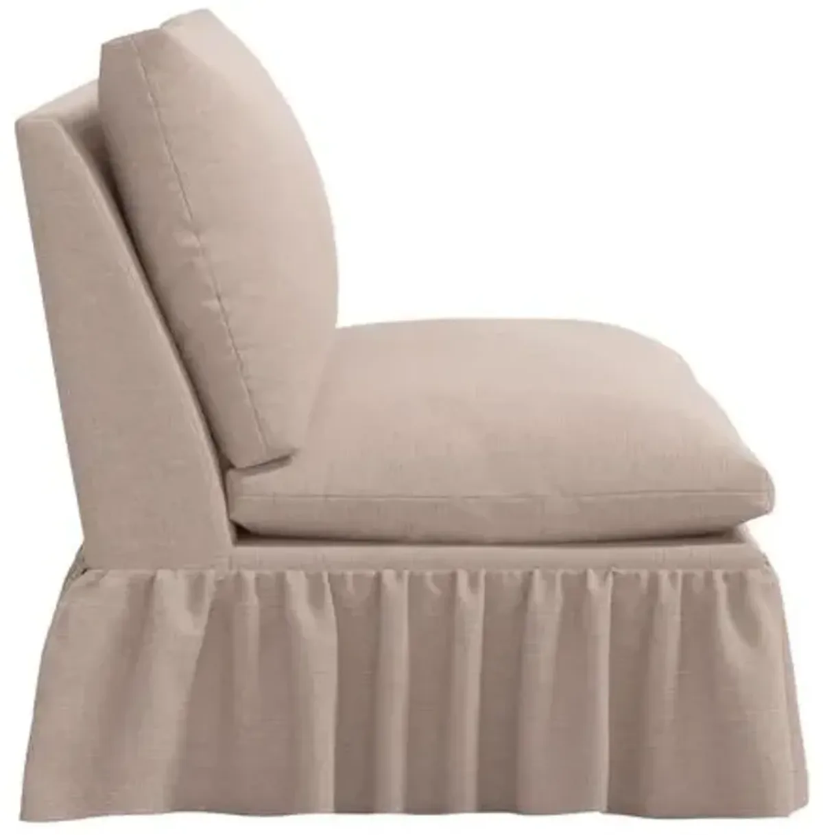 Thelma Settee - Linen - Gray