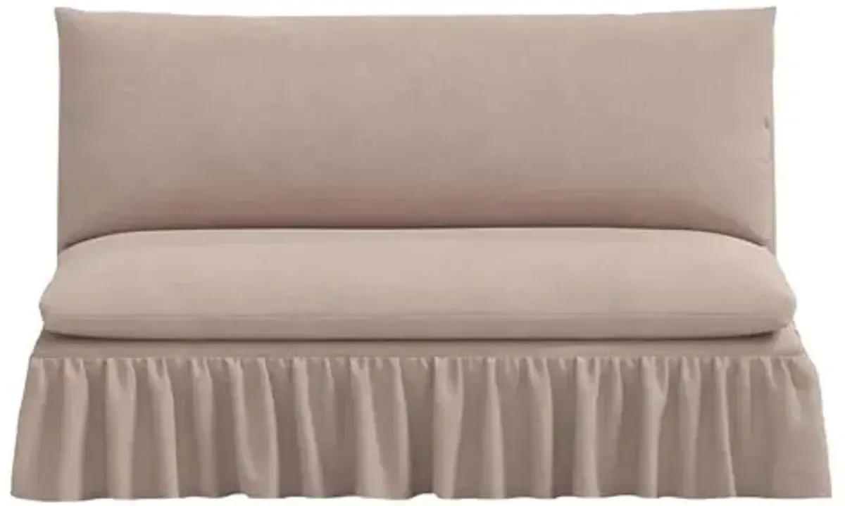 Thelma Settee - Linen - Gray