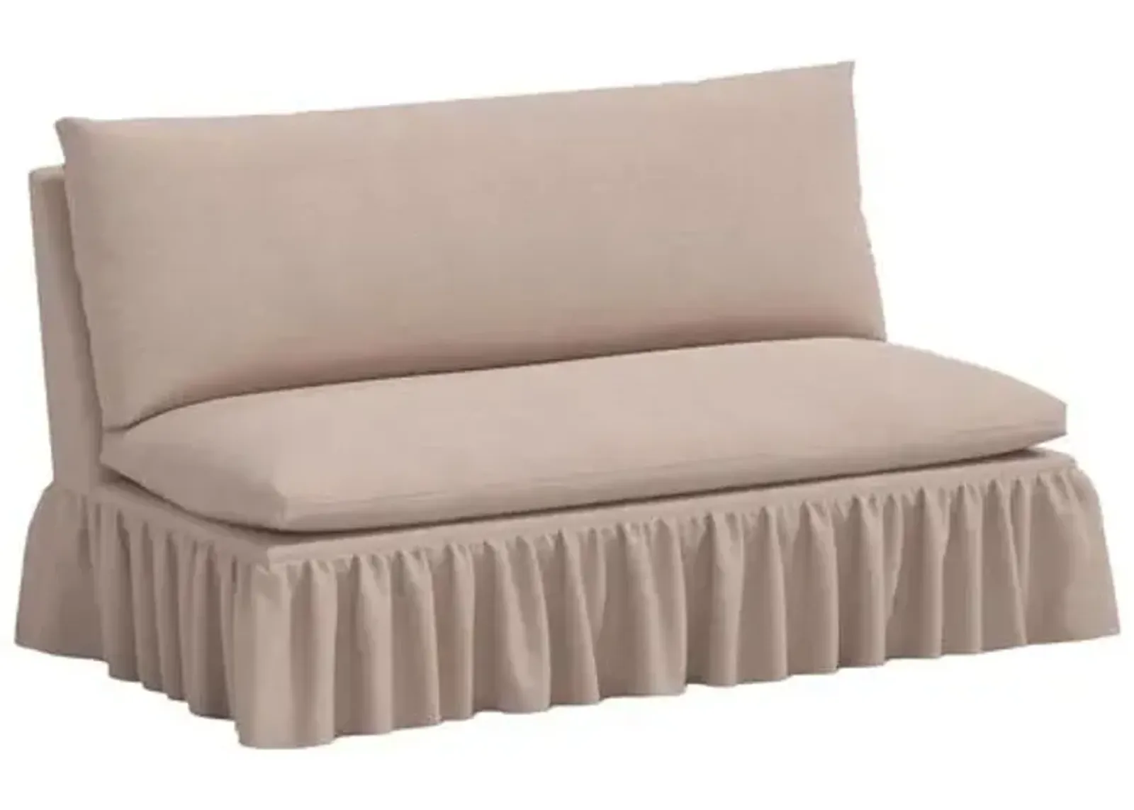 Thelma Settee - Linen - Gray