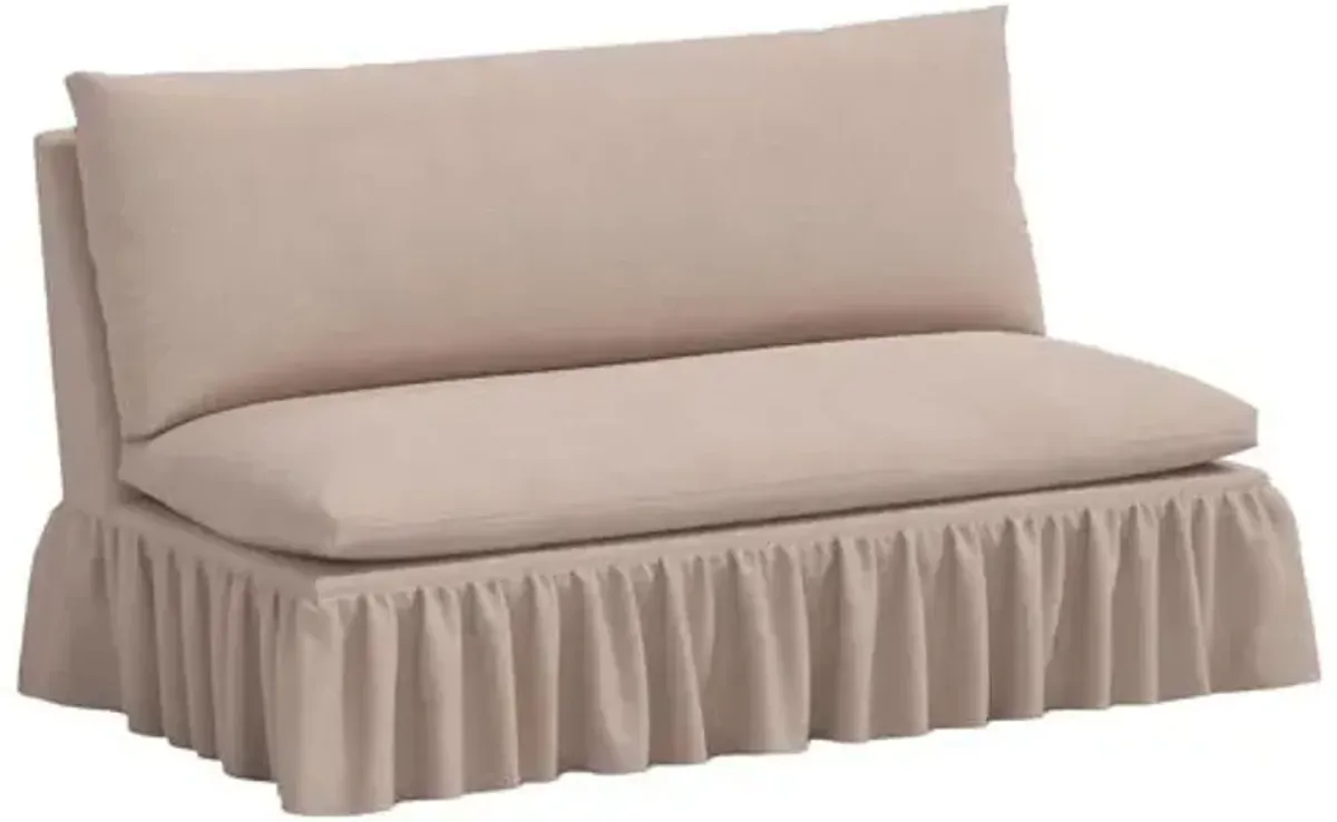 Thelma Settee - Linen - Gray