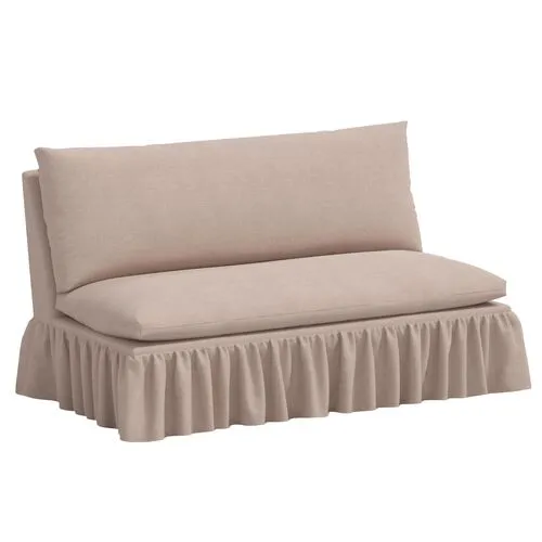 Thelma Settee - Linen - Gray