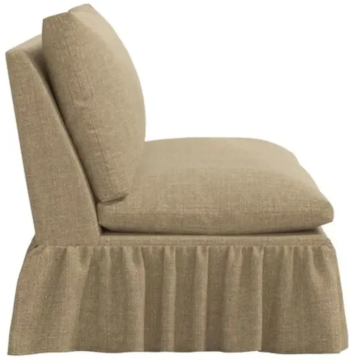 Thelma Settee - Linen - Brown