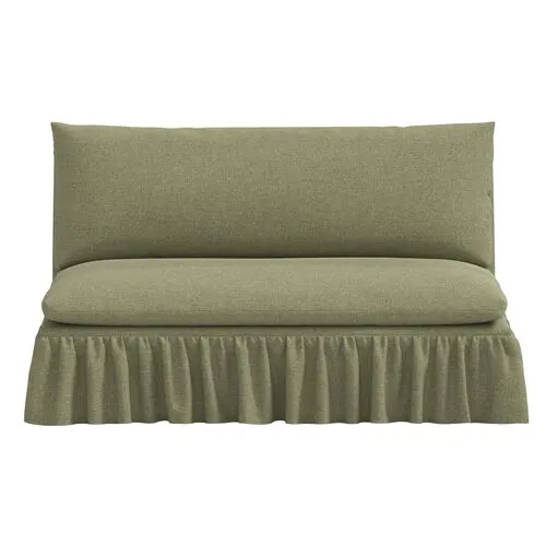 Thelma Settee - Linen - Green