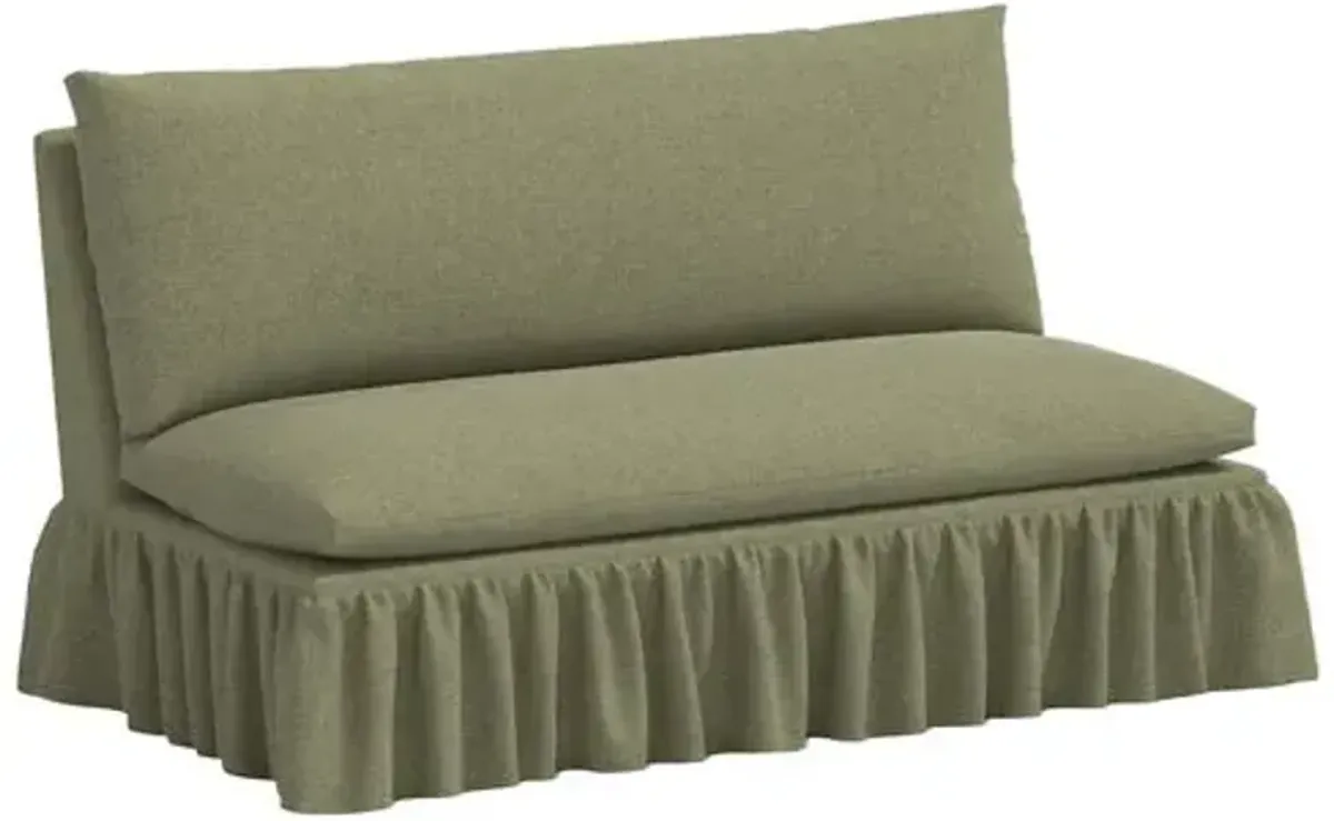 Thelma Settee - Linen - Green