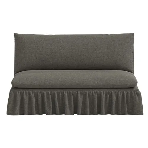 Thelma Settee - Linen - Gray