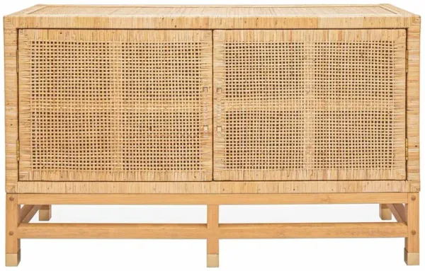 Valentino Woven Rattan 2-Door Buffet Cabinet
