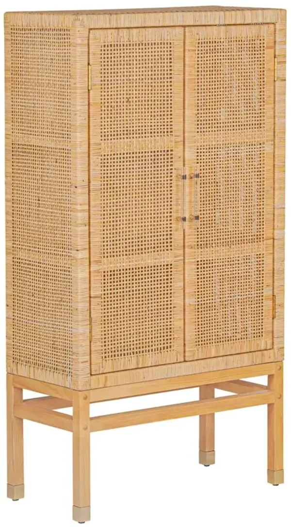Valentino Woven Rattan Cabinet