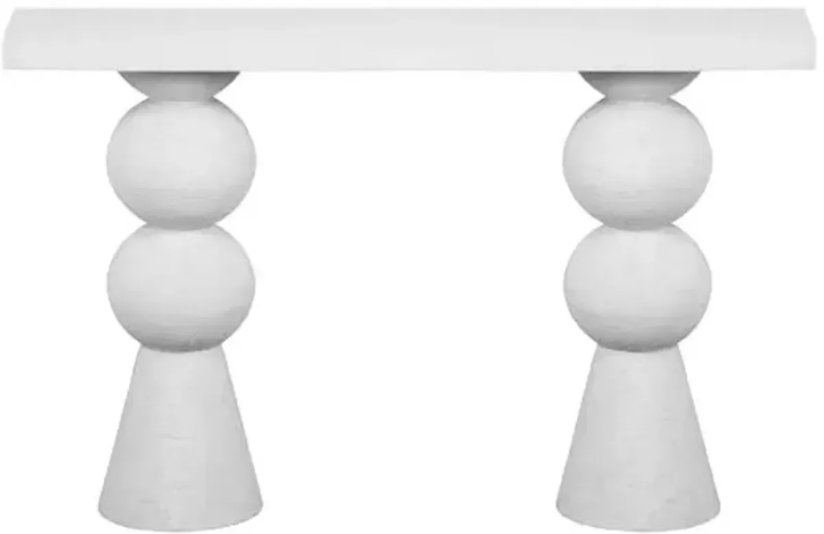 Maddox Console Table - White