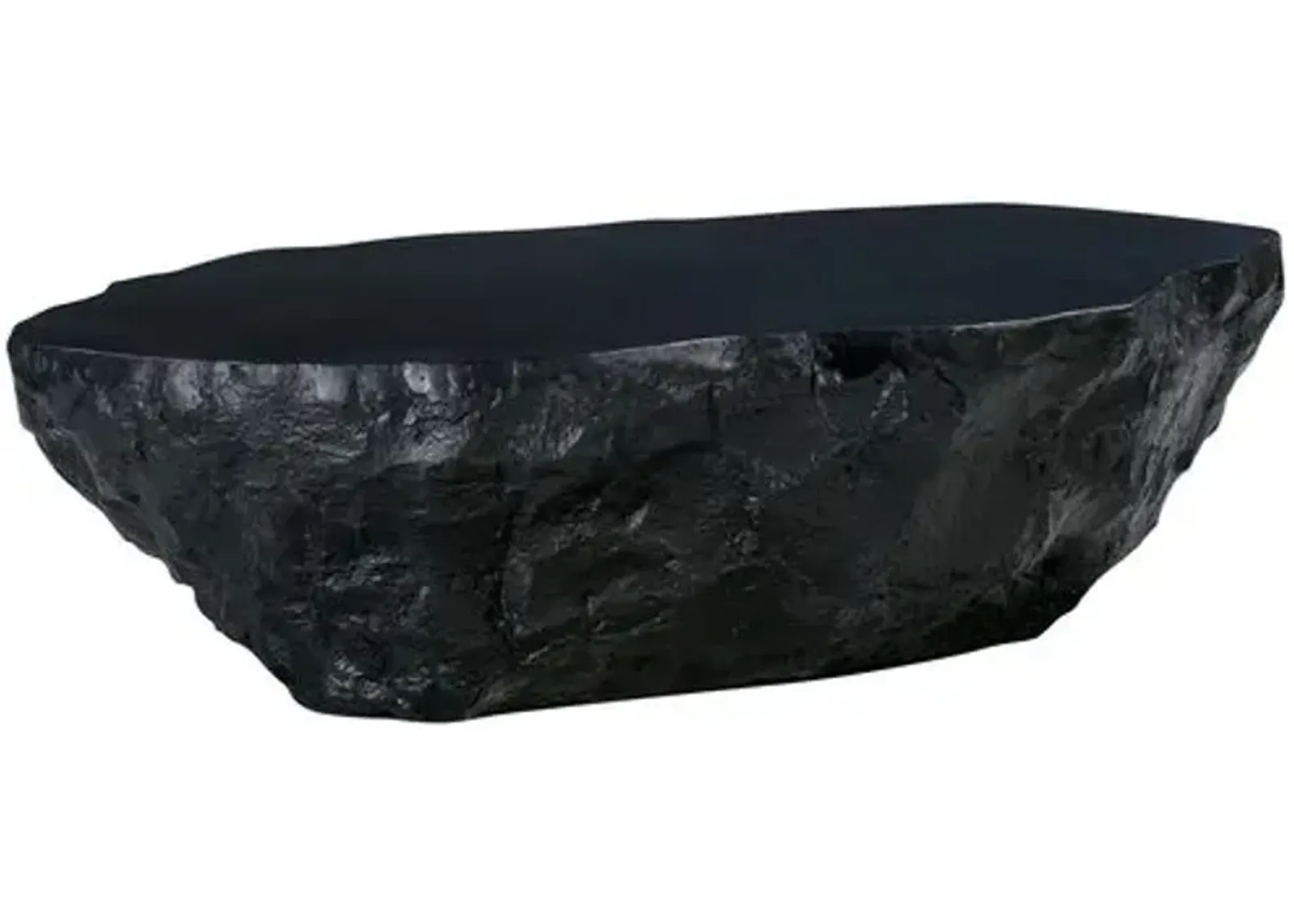 Lennon Indoor/Outdoor Concrete Coffee Table - Black