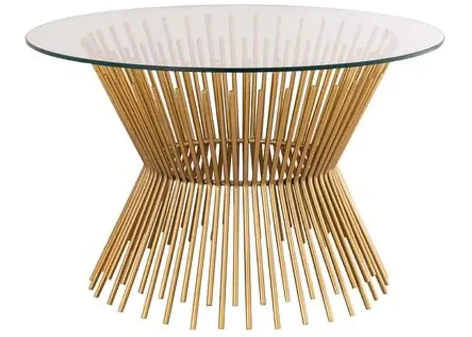 Sloane Glass Coffee Table - Gold