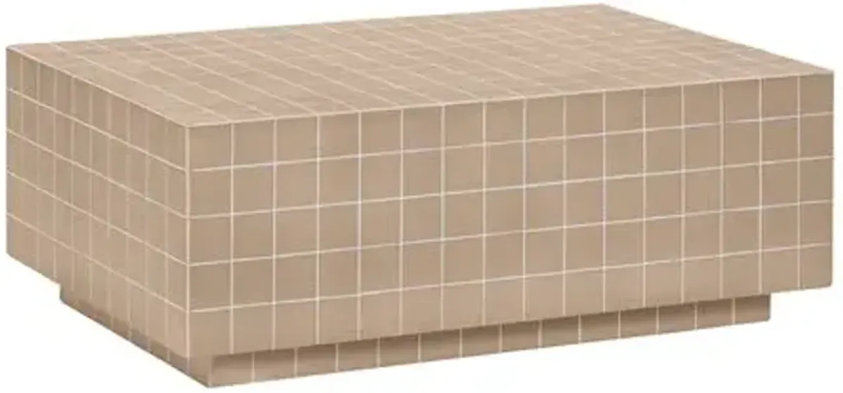 Lyla Tile Indoor/Outdoor Coffee Table - Beige