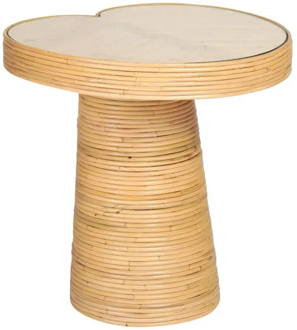 Zeke Rattan Lilypad Side Table