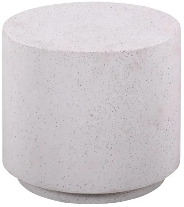 Greyson Terrazzo Indoor/Outdoor Side Table, Grey Speckled