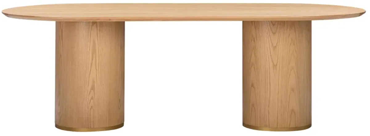 Delilah Oval Dining Table - Natural Ash