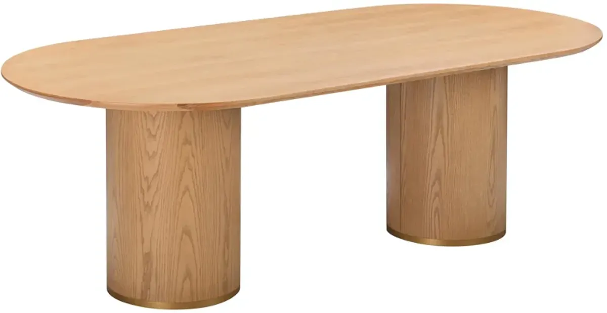 Delilah Oval Dining Table, Natural Ash