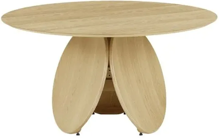 Silas Oak Round Dining Table