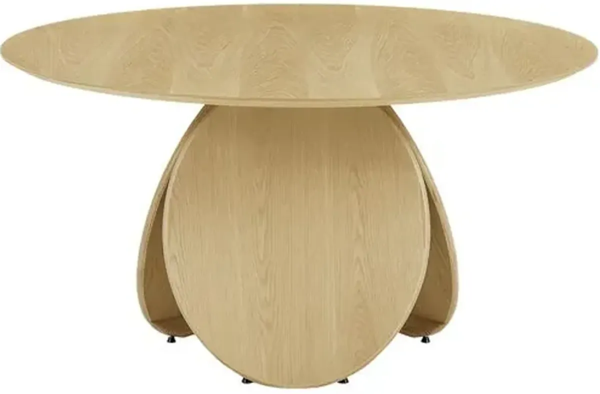 Silas Oak Round Dining Table