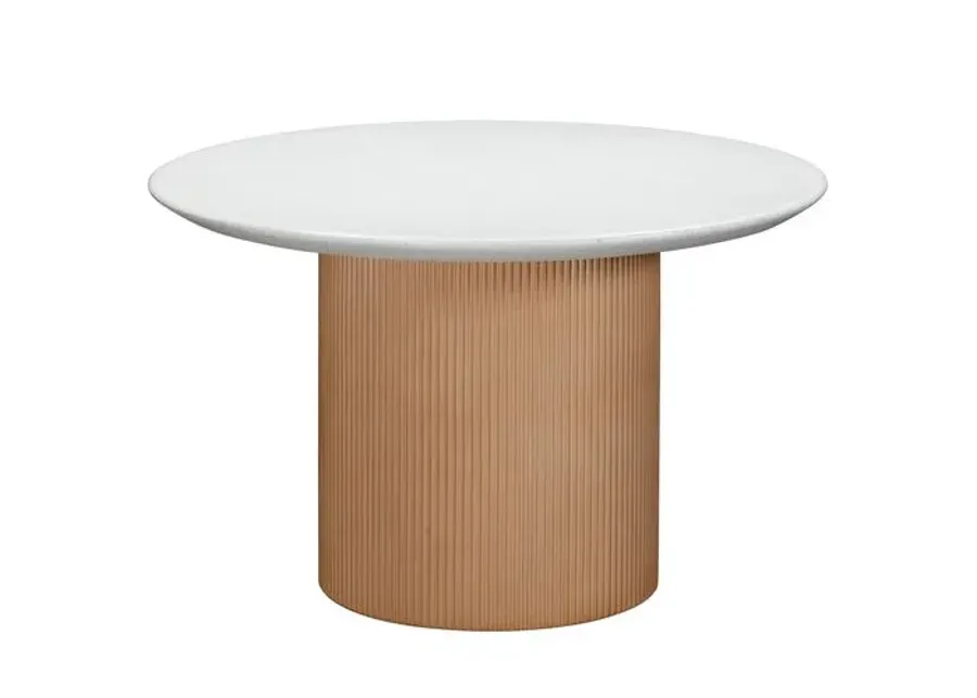 Willa Indoor/Outdoor Round Dining Table - Faux Terrazzo/Terracotta