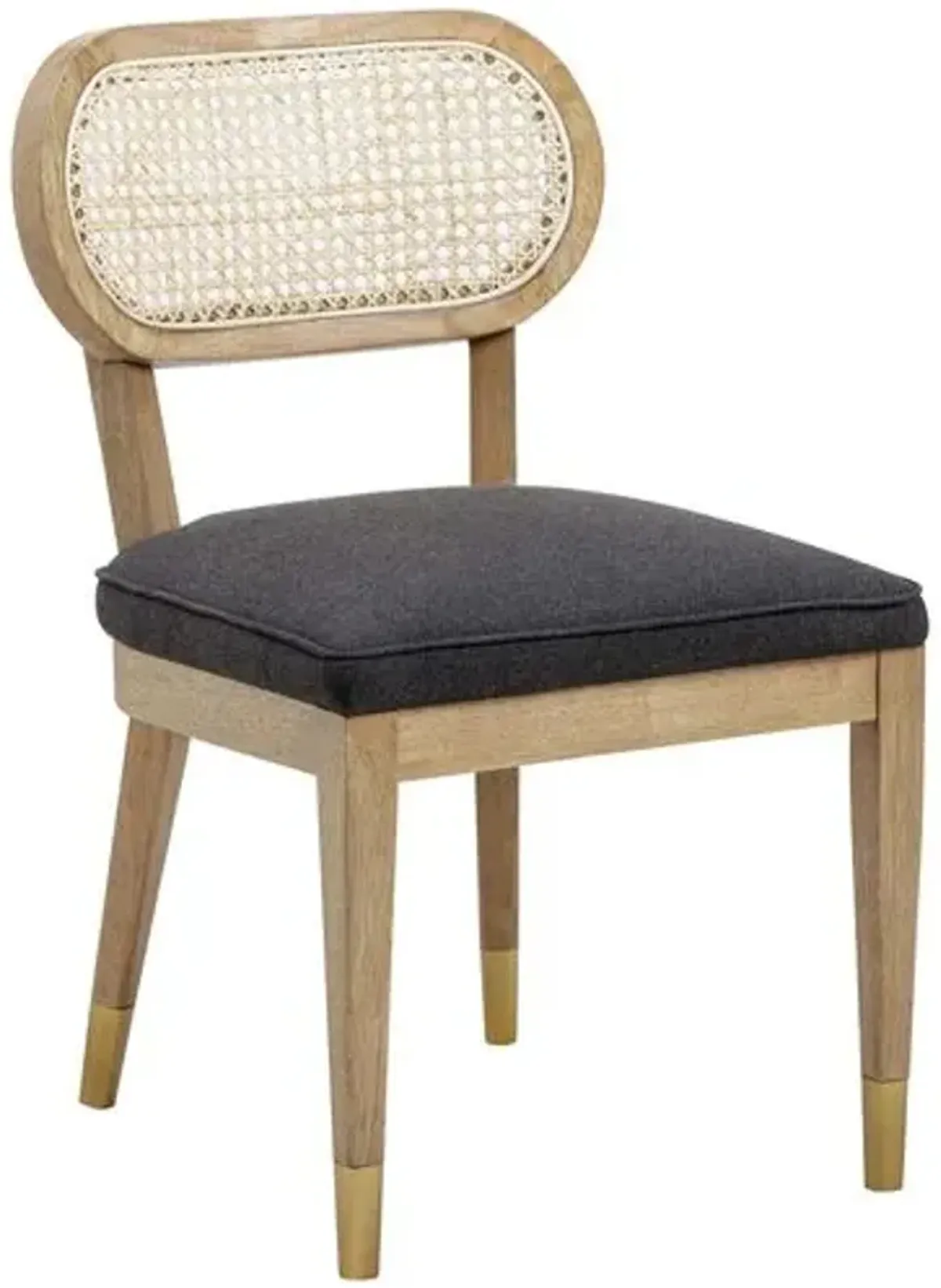 Sawyer Cane Dining Chair - Black