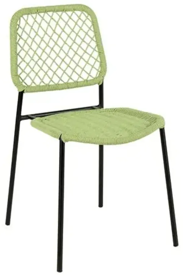 Trinity Dyed Cord Outdoor Dining Chair - Green