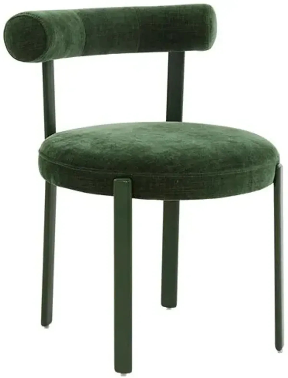 Chase Bolster Back Dining Chair - Performance Chenille - Green