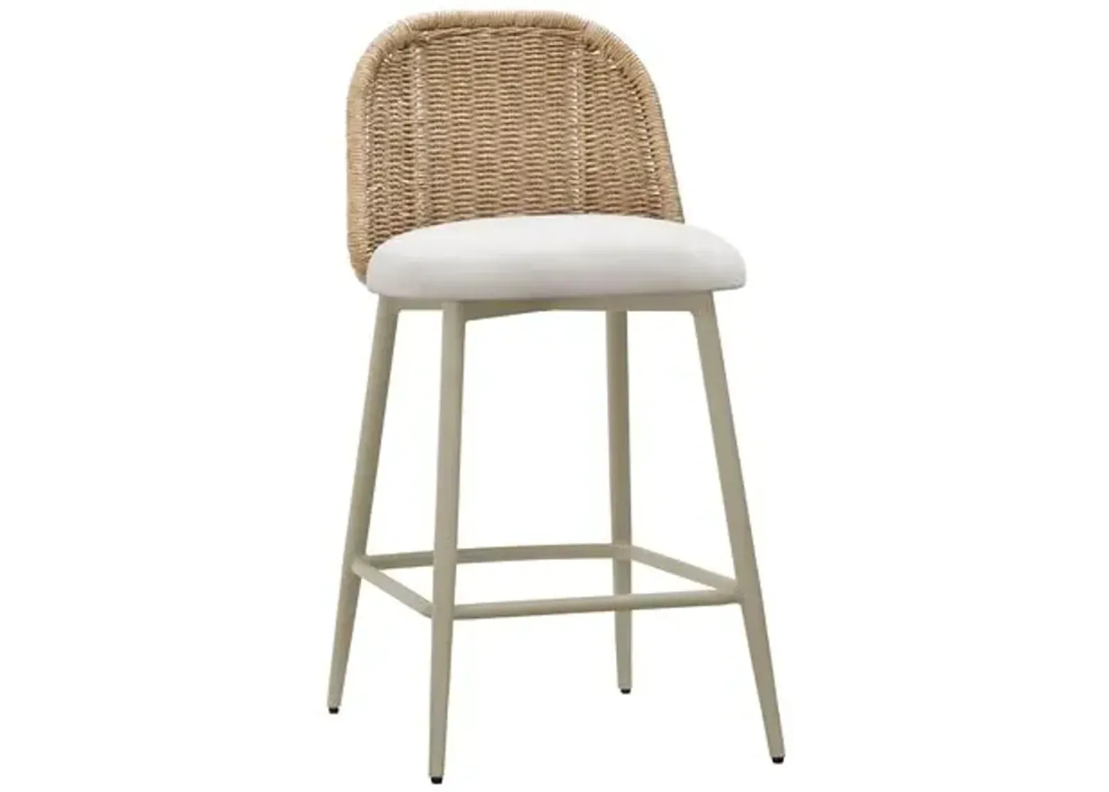 Vienna Outdoor Counter Stool - Cream