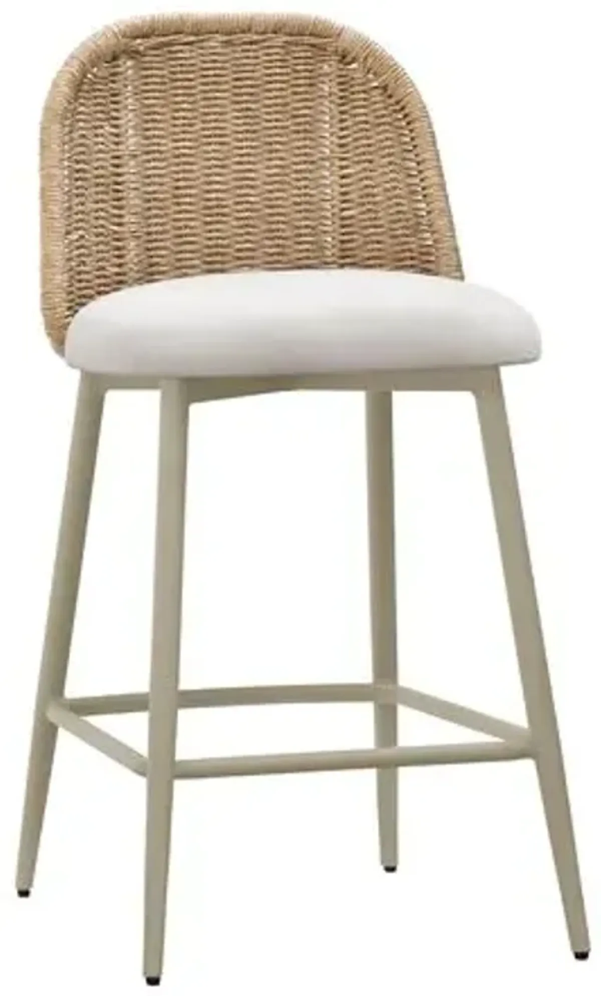 Vienna Outdoor Counter Stool - Cream