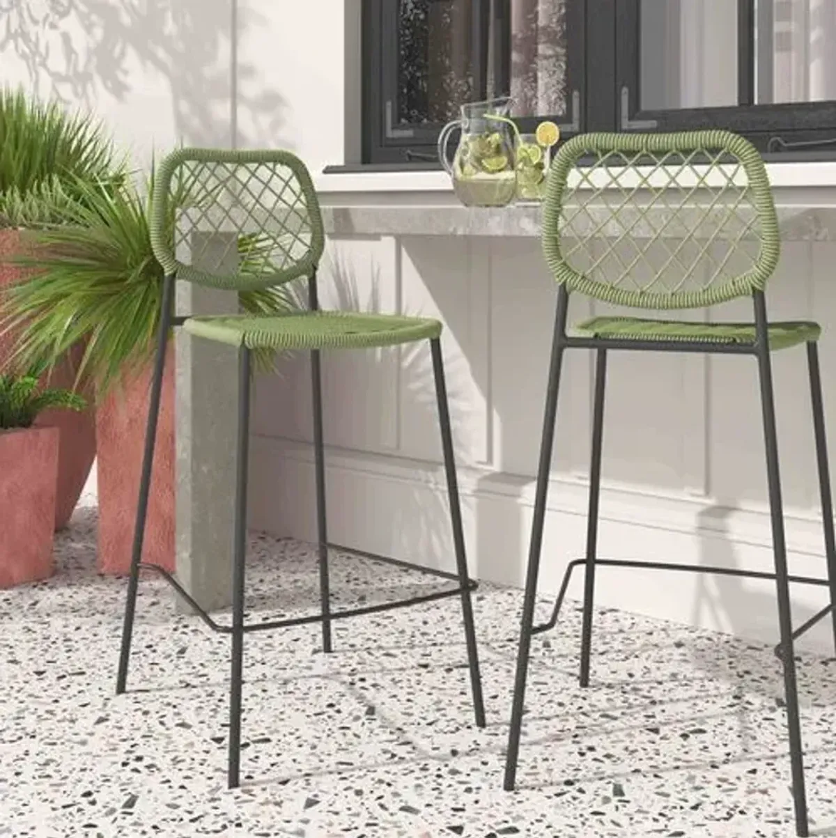 Trinity Rope Outdoor Counter Stool