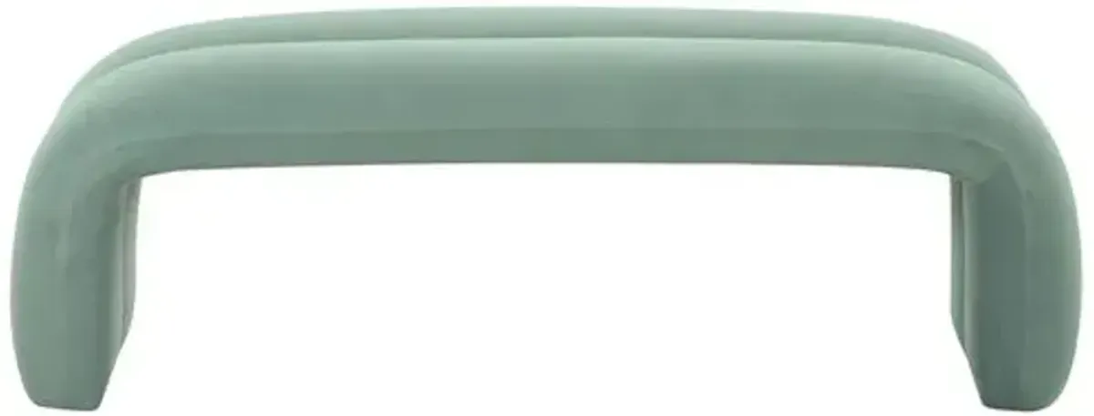 Carson Waterfall Bench - Green