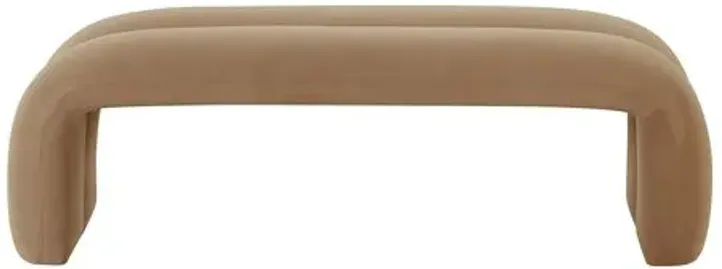 Carson Waterfall Bench - Brown