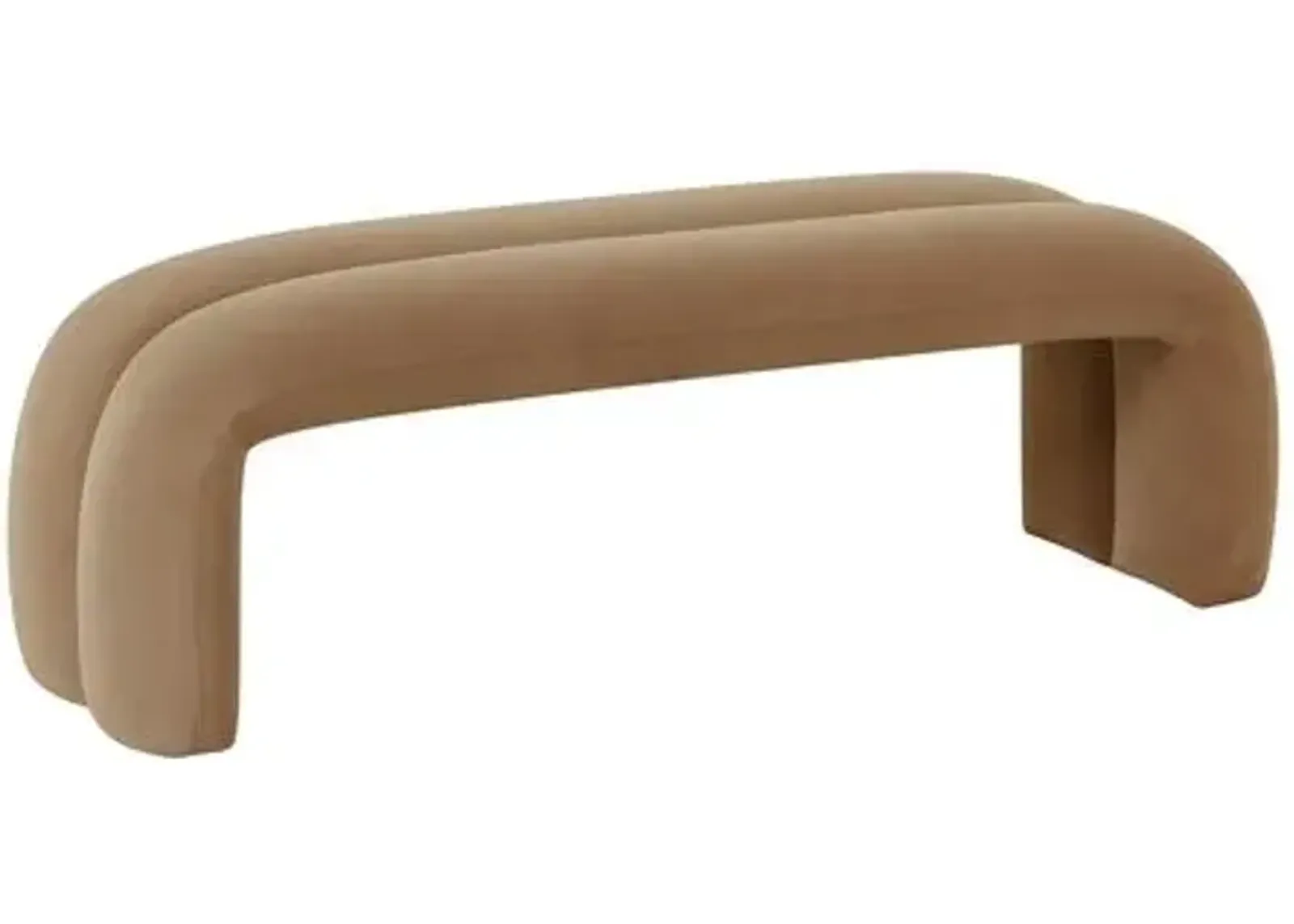 Carson Waterfall Bench - Brown