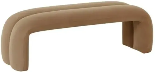 Carson Waterfall Bench - Brown