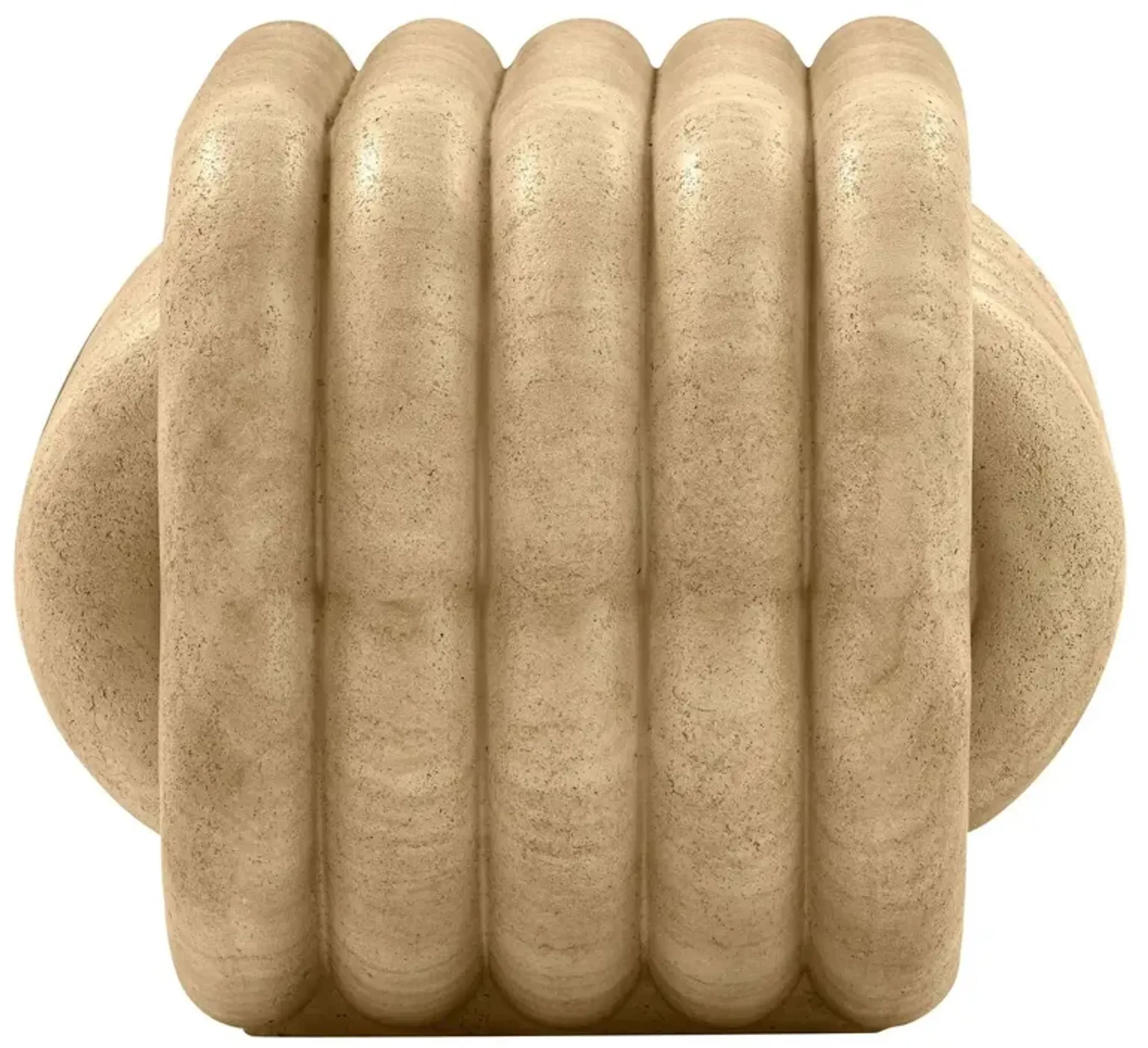 Caleb Knot Concrete Indoor Outdoor Accent Stool Brown One Kings Lane ...