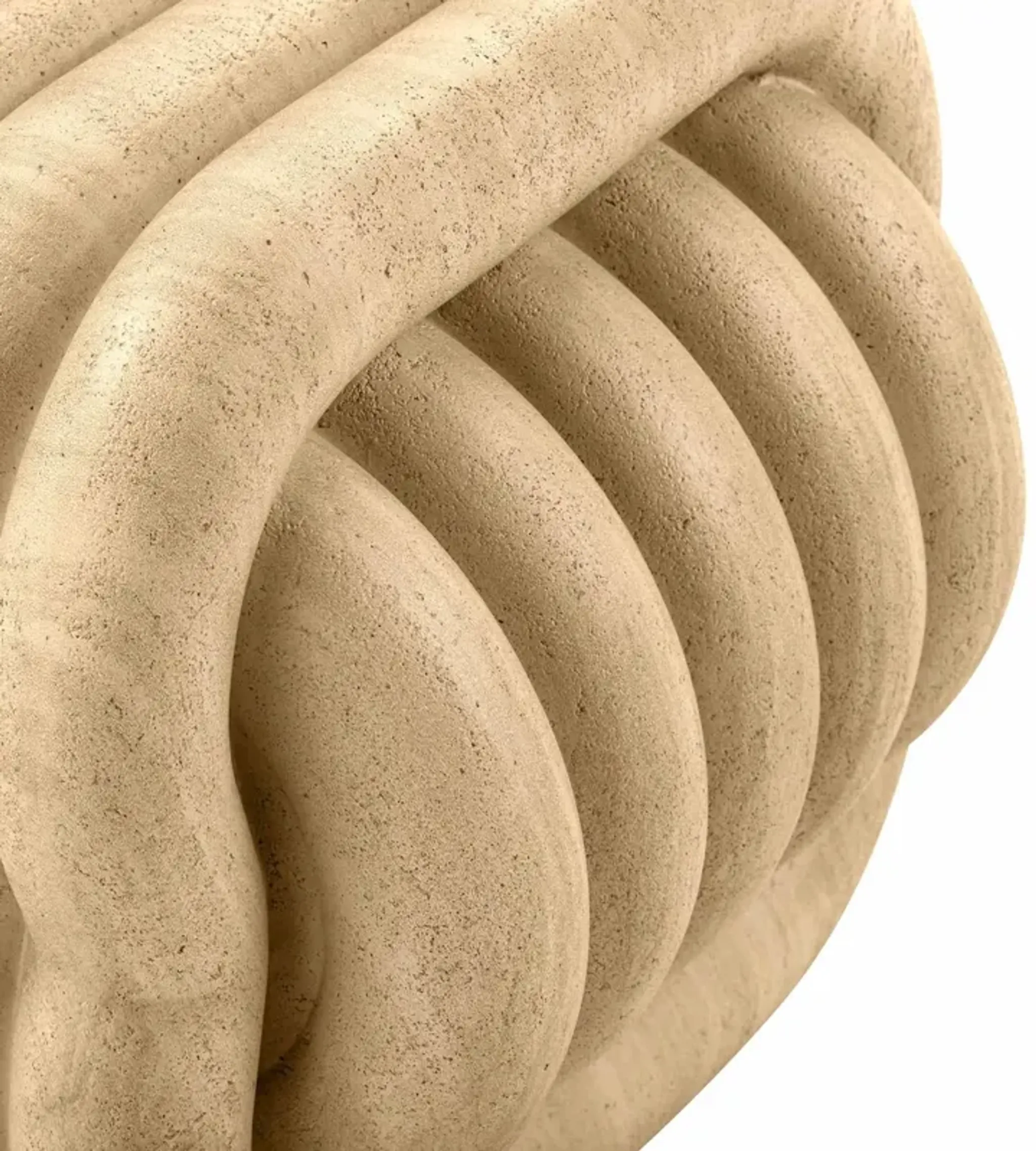 Caleb Knot Concrete Indoor Outdoor Accent Stool Brown One Kings Lane ...