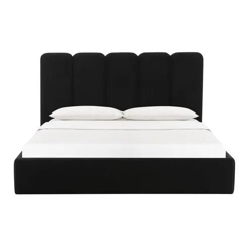 Serenity Bed - Velvet - Black