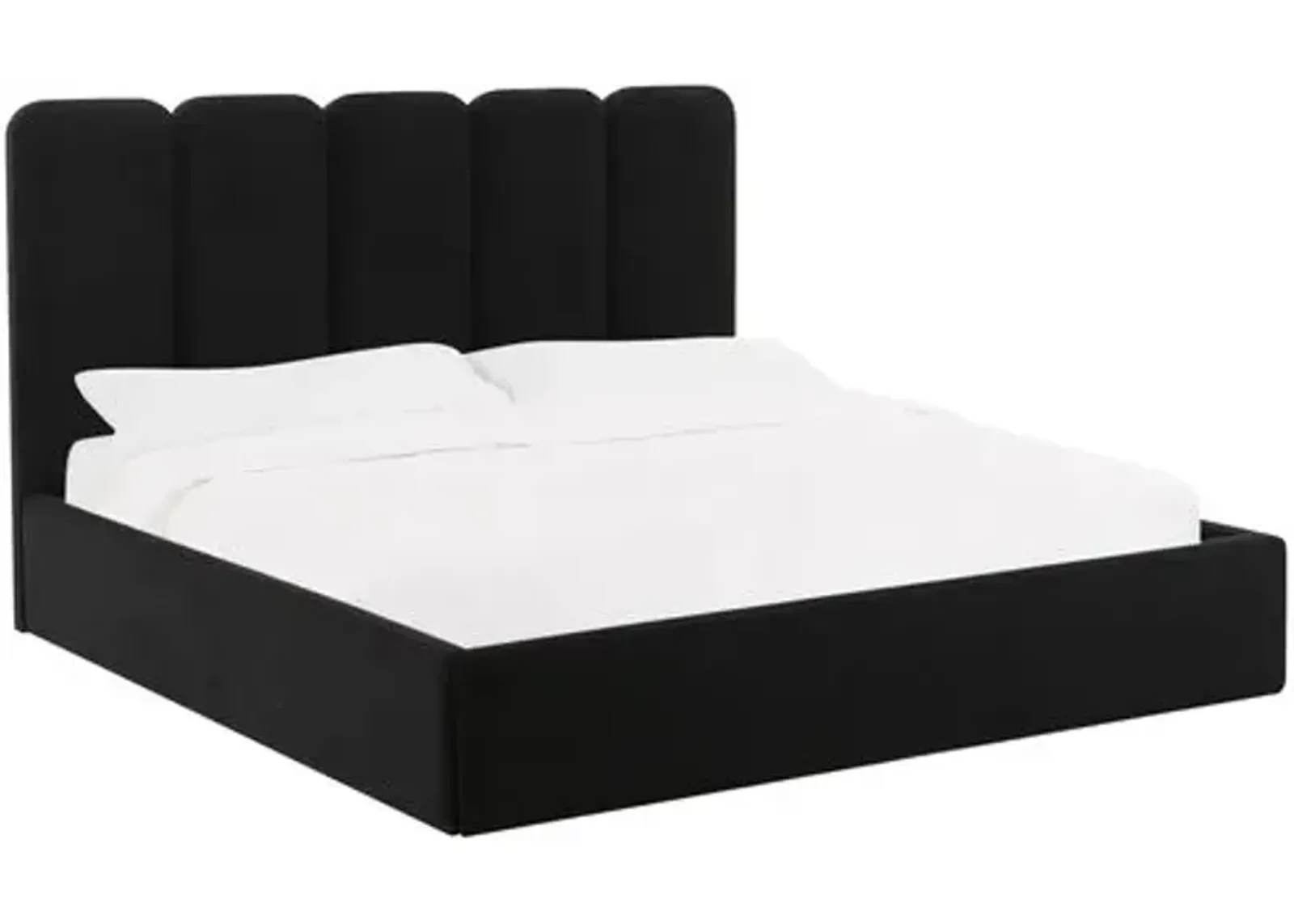 Serenity Bed - Velvet - Black