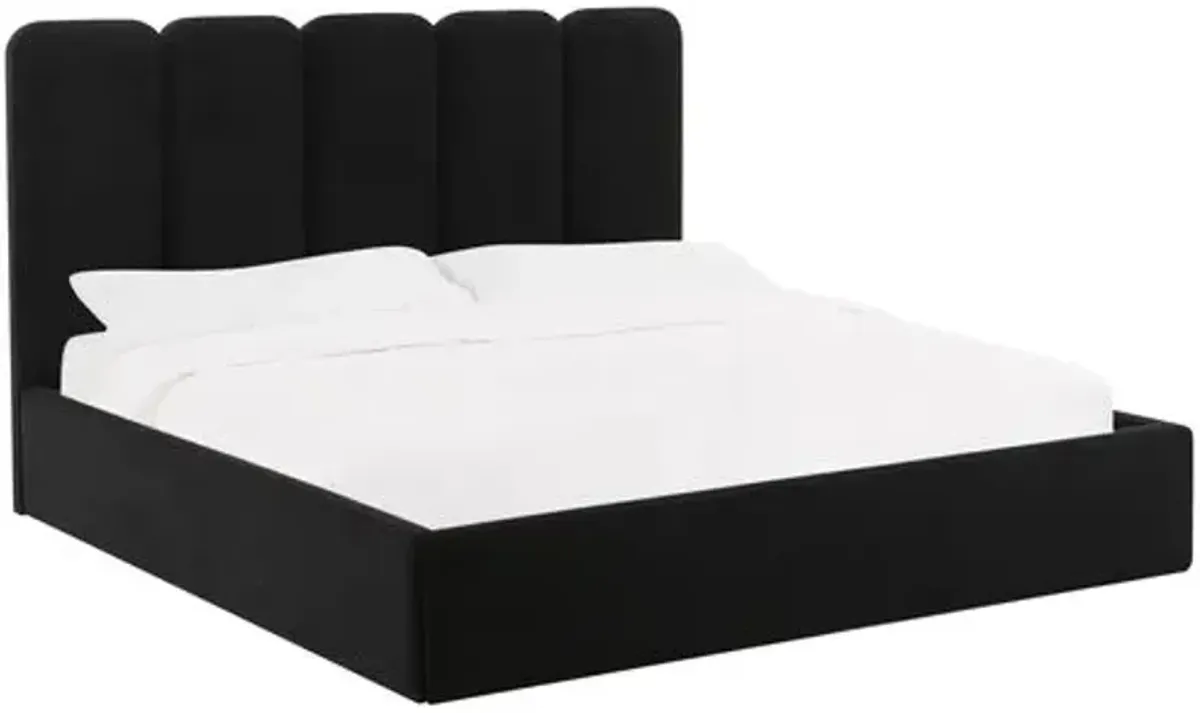 Serenity Bed - Velvet - Black