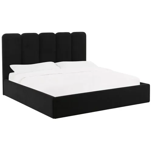 Serenity Bed - Velvet - Black