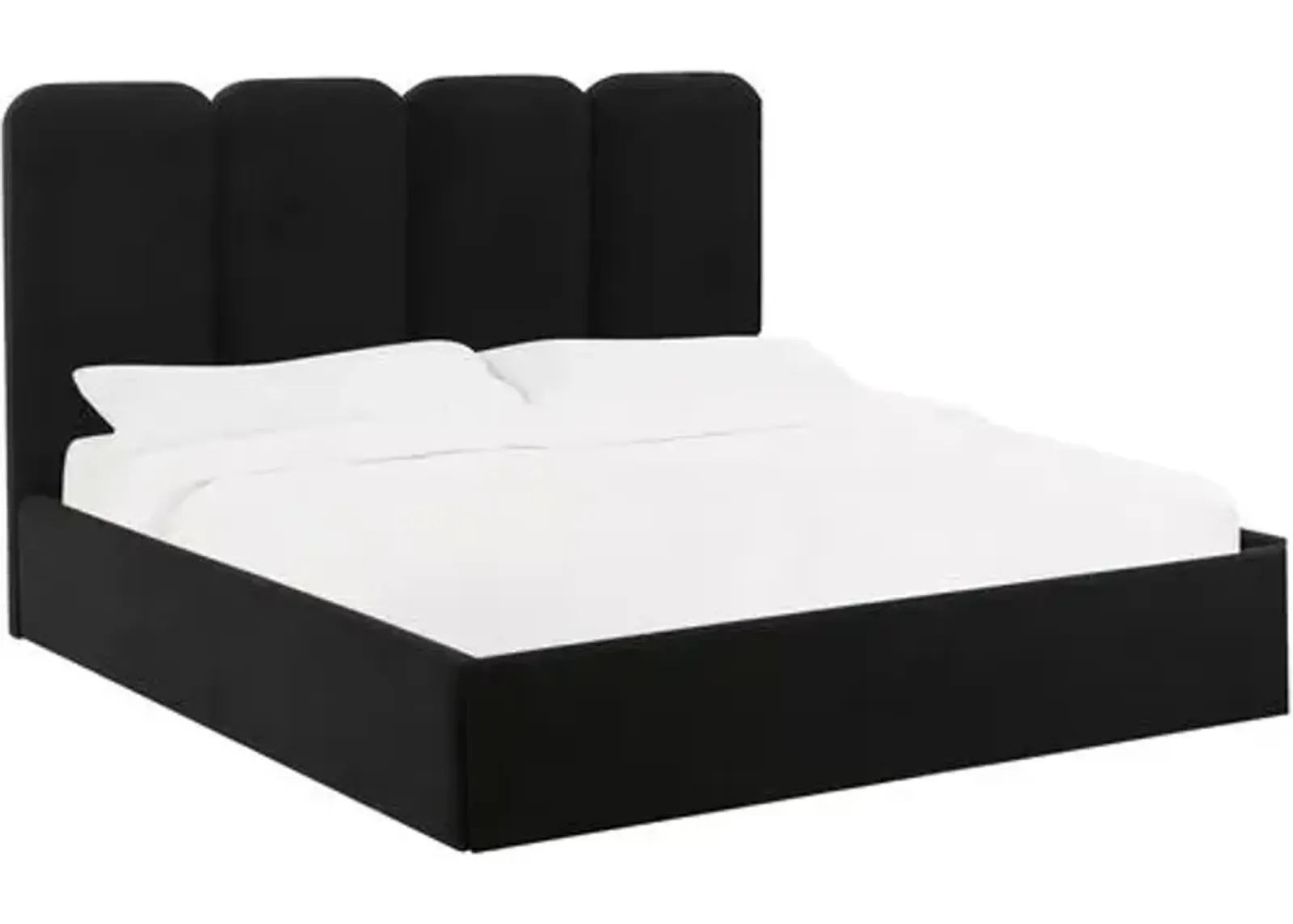 Serenity Bed - Velvet - Black