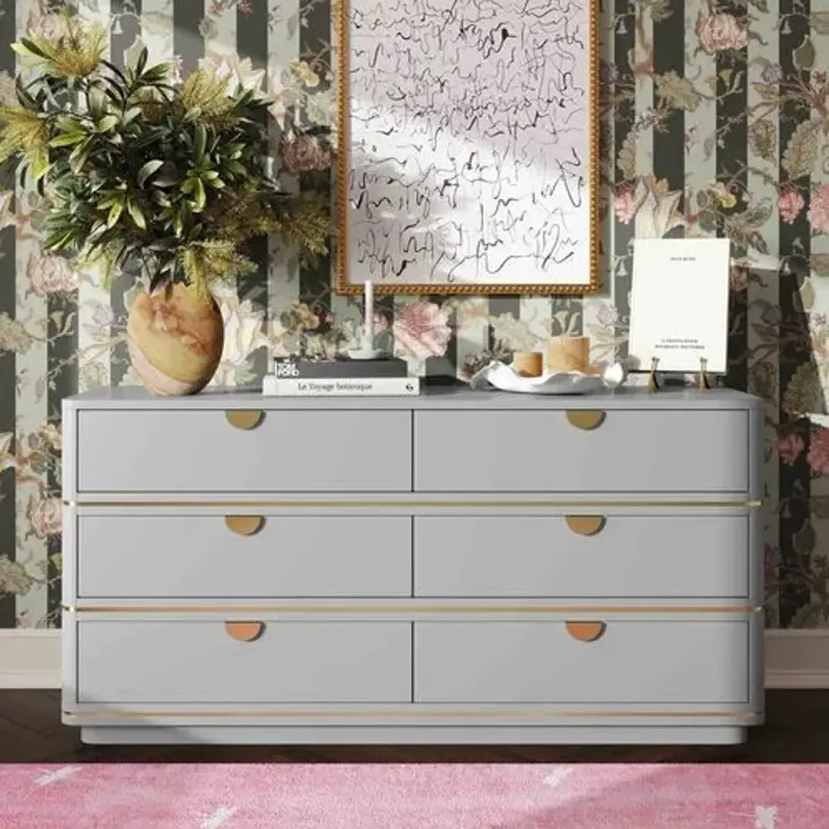 Remi 6-Drawer Dresser - Gray