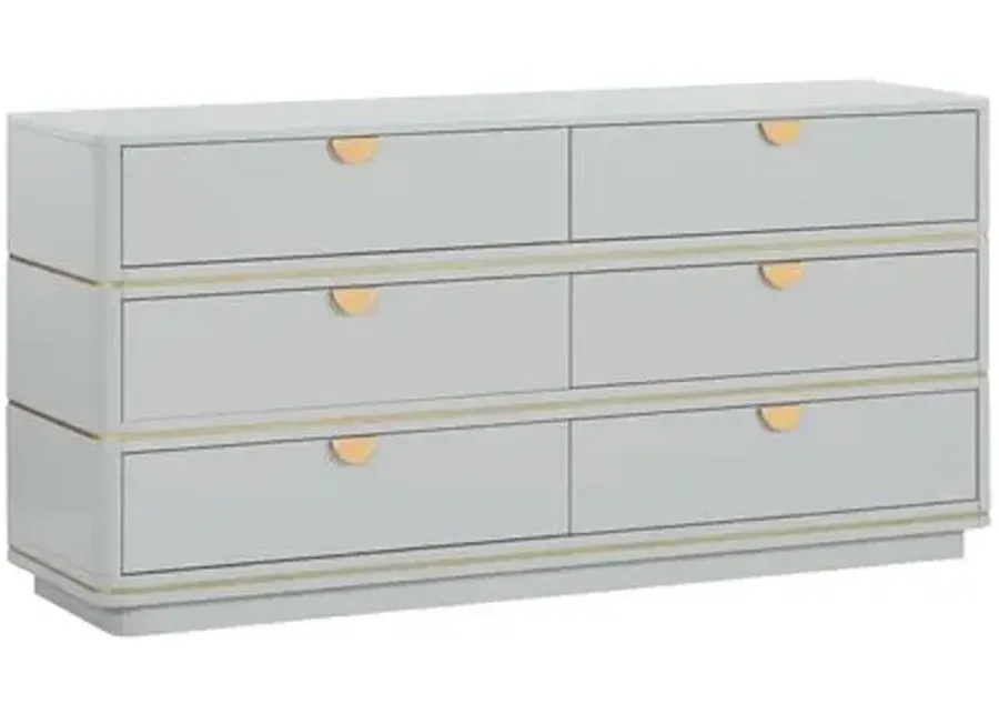 Remi 6-Drawer Dresser - Gray