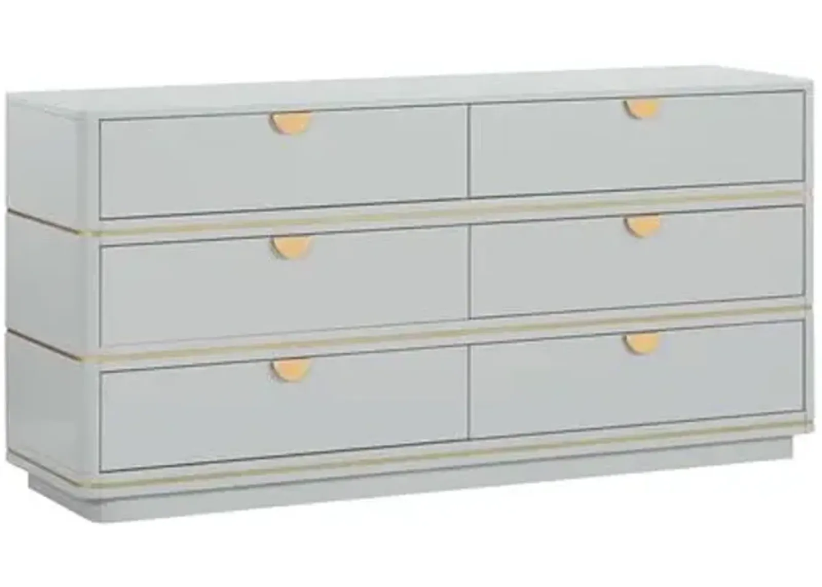 Remi 6-Drawer Dresser - Gray