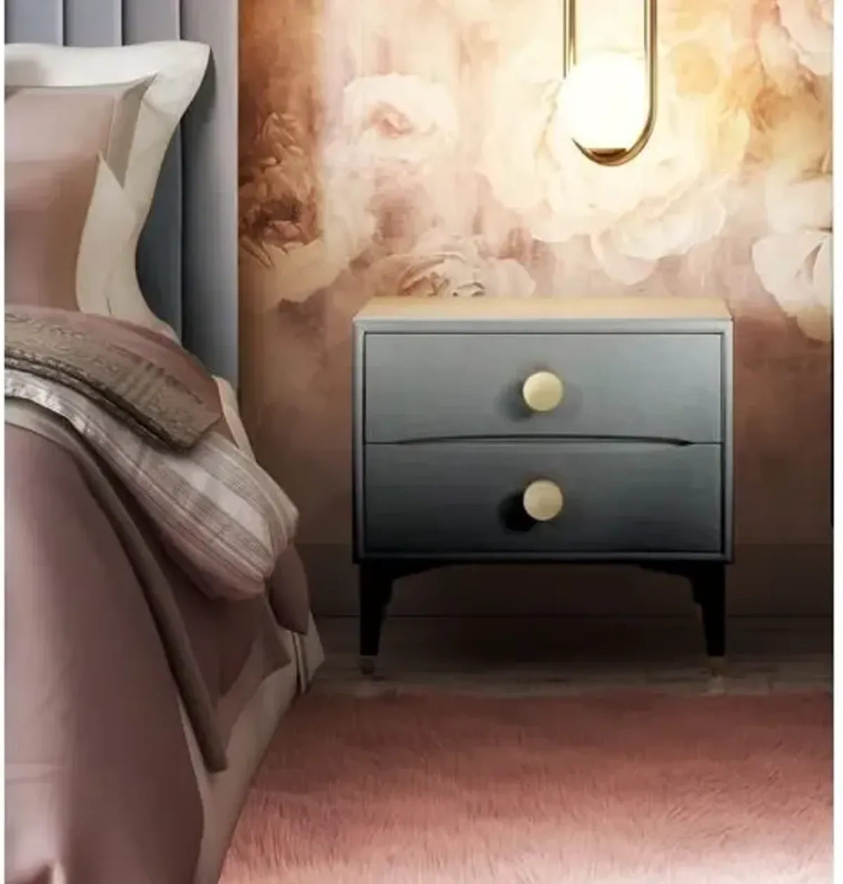 Saylor 2-Drawer Nightstand