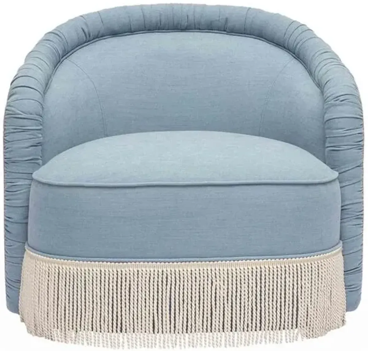 Axel Tassel Lounge Chair - Blue