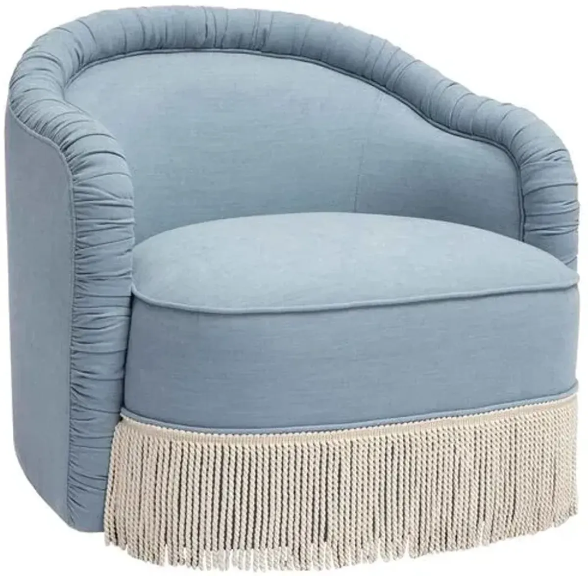 Axel Tassel Lounge Chair - Blue