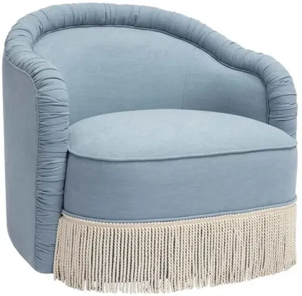 Axel Tassel Lounge Chair - Blue