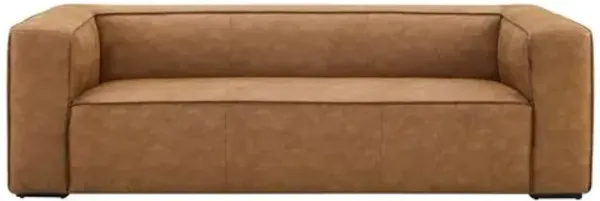 Jamison Leather Sofa - Brown