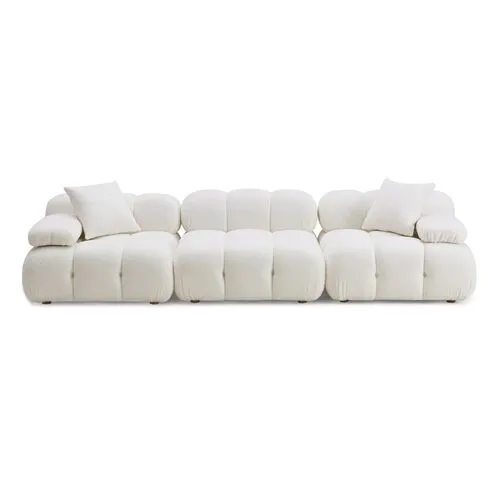 Hudson Modular Sofa - Cream Vegan Shearling