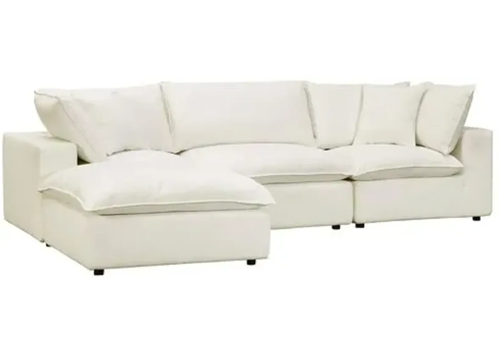 Benji Performance Modular 4-Pc Sectional - Beige