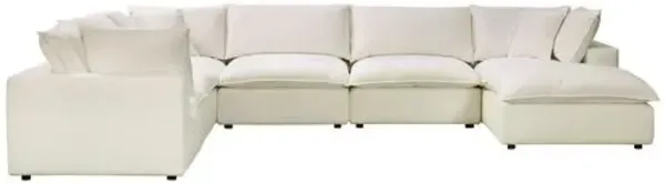 Benji Performance Modular 7-Pc Chaise Sectional - Beige - Comfortable, Sturdy, Stylish